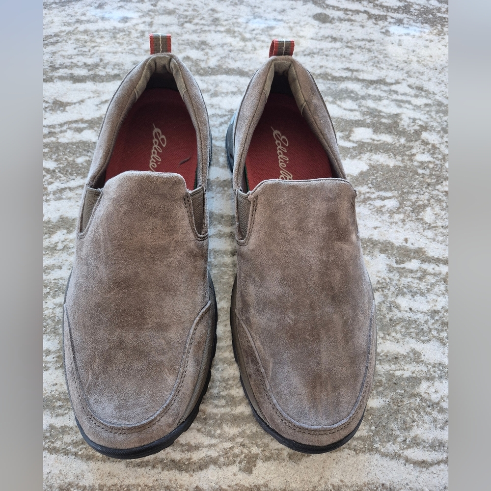 Eddie Bauer Men's Suede Slip-On Shoes Size 8